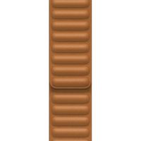 Apple Leather Link Armband für das  Apple Watch Series 1 t/m 11 / SE / Ultra (44/45/46/49 mm) - Größe M/L - Golden Brown