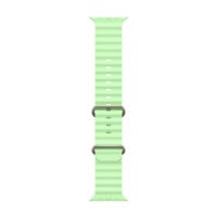 Apple Ocean Armand für das  Apple Watch Series 1 t/m 11 / SE / Ultra (44/45/46/49 mm) - Neon / Green Natural Titanium