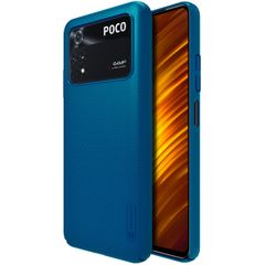 Nillkin Super Frosted Shield Case für das Xiaomi Poco M4 Pro 5G - Blau