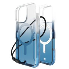 BodyGuardz Ace Pro MagSafe Back Cover für das iPhone 16 Pro - Blue Ombre