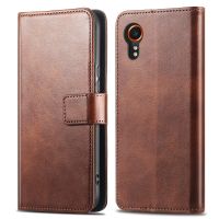 imoshion Luxuriöse Klapphülle Samsung Galaxy Xcover 7 - Dunkelbraun