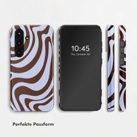 Selencia Vivid Back Cover Samsung Galaxy S25 - Dream Swirl Chocolate