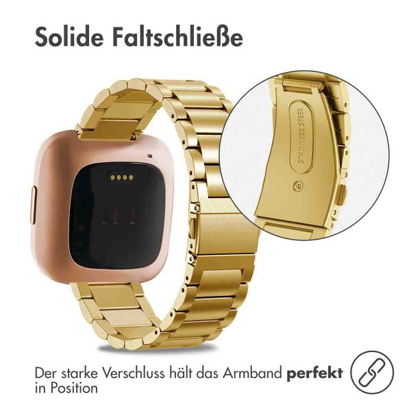 imoshion Edelstahlarmband für das Fitbit Versa / Versa 2 / Versa Lite - Gold