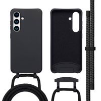 imoshion Color Backcover mit abtrennbarem Band MagSafe für das Samsung Galaxy S24 / S25- Schwarz
