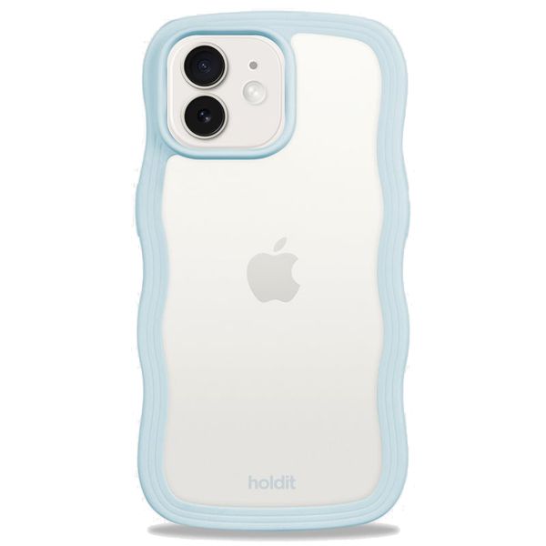 Holdit Wavy Case für das iPhone 12 (Pro) - Mineral Blue