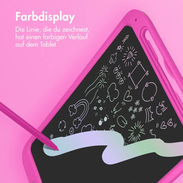 imoshion LCD-Zeichentablett für Kinder - Mit Farbbildschirm und 2 Stiften - Hot Pink