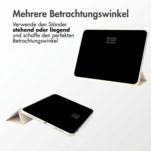 imoshion Magnetic Klapphülle Apple iPad 11 (2025) 11 Zoll A16 / iPad 10 (2022) 10.9 Zoll - Beige