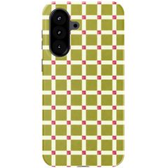 Selencia Vivid Back Cover Samsung Galaxy A57 (5G) - Check This Olive