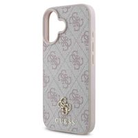 Guess 4G Metal Logo Back Cover MagSafe für das iPhone 16 - Rosa