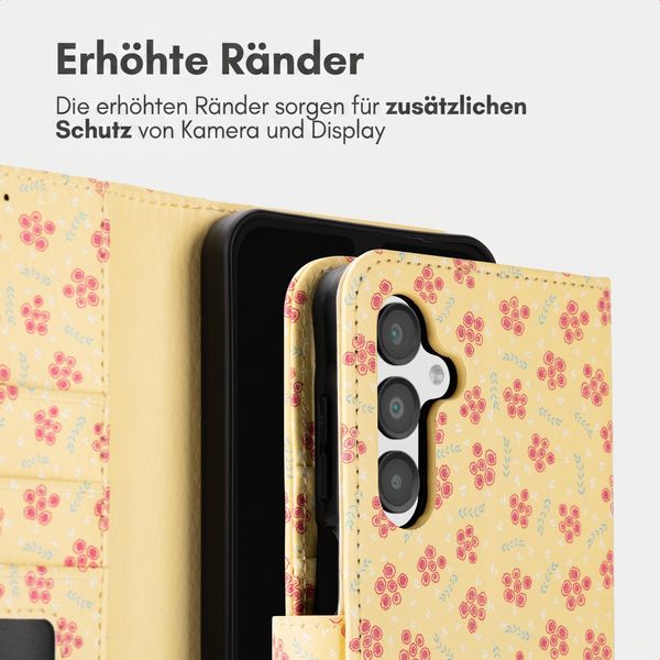 imoshion Design Klapphülle Samsung Galaxy A16 - Sunny Yellow Petite Flowers