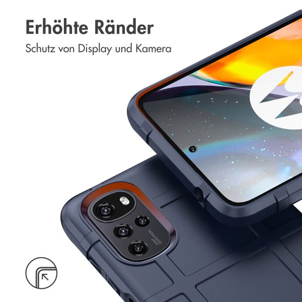 imoshion Rugged Shield Backcover für das Motorola Moto G22 / E32 / E32s - Dunkelblau