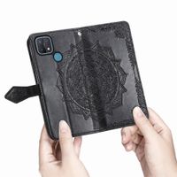 imoshion Mandala Klapphülle Oppo A15 - Schwarz