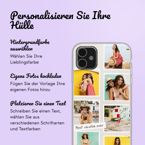 Personalisierte Hülle mit Filmrolle N°3 iPhone SE (2022 / 2020) / 8 / 7 - Transparent