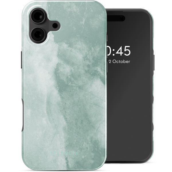Selencia Vivid Rückabdeckung mit MagSafe iPhone 16 - Marble Grayed Jade