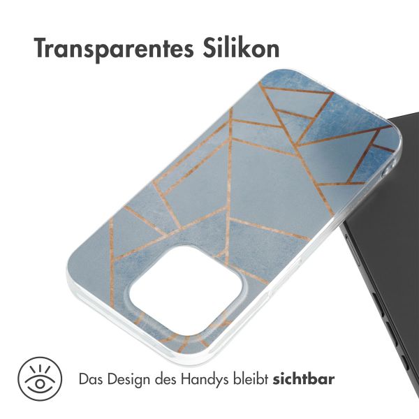 imoshion Design Hülle für das iPhone 15 Pro - Blue Graphic