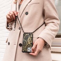 imoshion Design Hülle mit Band Samsung Galaxy A72 - Golden Leaves