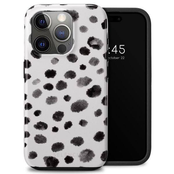 Selencia Vivid Tough Back Cover für das iPhone 15 Pro - Trendy Leopard