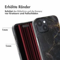 imoshion Design Hülle Apple iPhone 15 - Black Marble Transparent