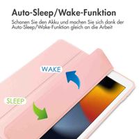 imoshion Trifold Hardcase Klapphülle Apple iPad 9 (2021) 10.2 Zoll / iPad 8 (2020) 10.2 Zoll / iPad 7 (2019) 10.2 Zoll - Rosa