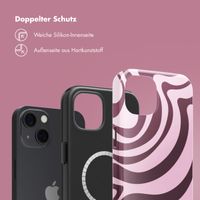Selencia Vivid Rückabdeckung mit MagSafe Apple iPhone 13 - Wavy Swirl Pink Plum