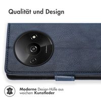 imoshion Luxuriöse Klapphülle für das Xiaomi Redmi A3 - Dunkelblau