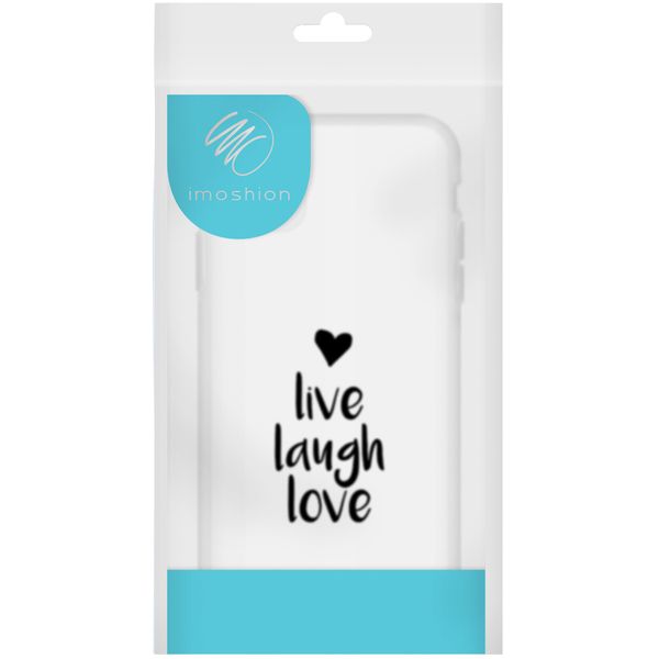 imoshion Design Hülle iPhone 11 Pro - Live Laugh Love - Schwarz