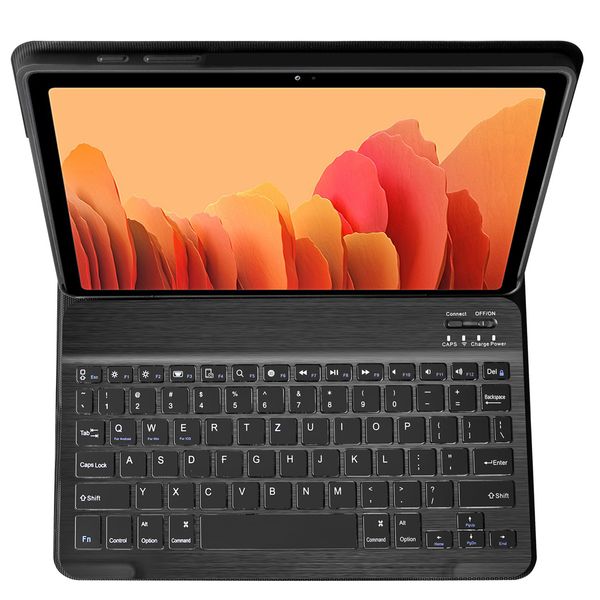 Accezz QWERTZ Bluetooth Keyboard Klapphülle Samsung Galaxy Tab A7