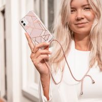 imoshion Design Hülle mit Band für das iPhone 12 Mini - Pink Graphic