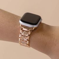 Selencia Sparkle Armband für das  Apple Watch Series 1 t/m 9 / SE (38/40/41 mm) | Series 10 / 11 (42 mm) - Rosé gold