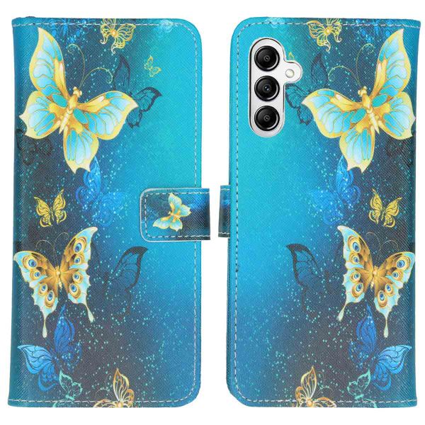 imoshion Design TPU Klapphülle für das Samsung Galaxy A14 (5G) - Blue Butterfly