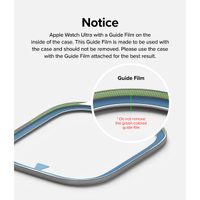 Ringke Bezel Styling + Displayschutz für die Apple Watch Ultra - 49 mm - Knurling Titanium