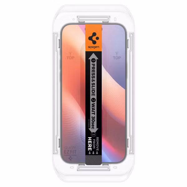 Spigen GLAStR Privacy EZ Fit Displayschutzfolie + Applicator Apple iPhone 17 / 17 Pro / 16 Pro