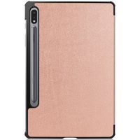 imoshion Trifold Klapphülle Samsung Galaxy Tab S8 / S7 - Rosé gold