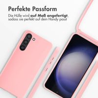 imoshion Silikonhülle mit Band für das Samsung Galaxy S23 Plus - Rosa