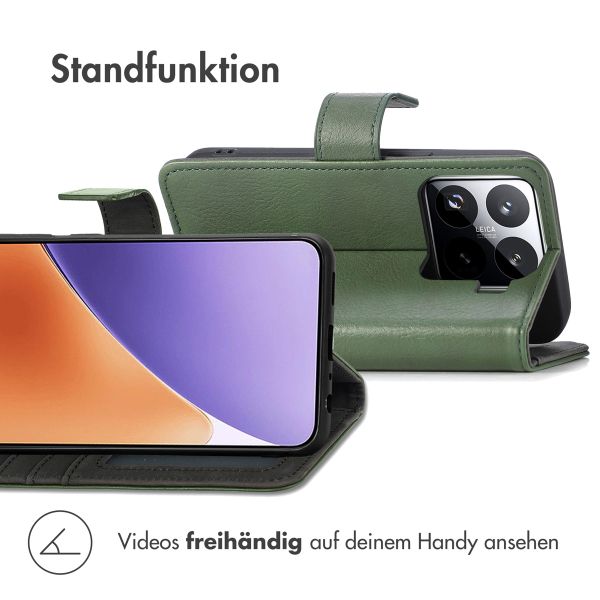 imoshion Luxuriöse Klapphülle Xiaomi 15 Pro - Grün
