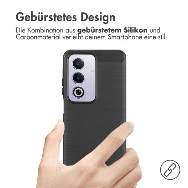 imoshion Brushed Back Cover für das Oppo A80 5G - Schwarz