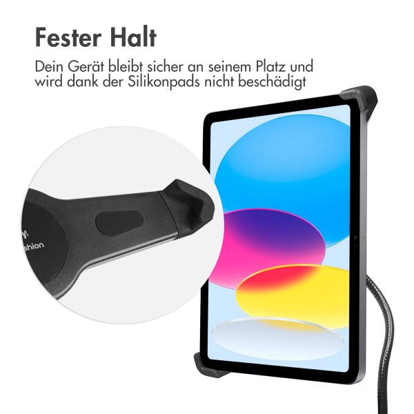 imoshion ﻿Flexibler Tablethalter Schreibtisch - inklusive Telefonhalter - Schwarz