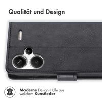 imoshion Luxuriöse Klapphülle Xiaomi Redmi Note 13 Pro Plus (5G) - Schwarz