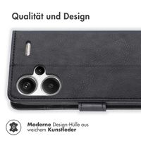 imoshion Luxuriöse Klapphülle für das Xiaomi Redmi Note 13 Pro Plus (5G) - Schwarz