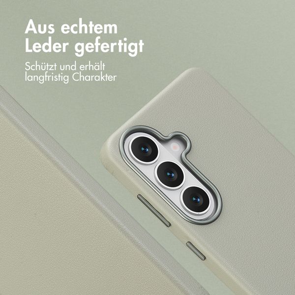 Accezz MagSafe Leather Backcover Samsung Galaxy S26 - Light Grey
