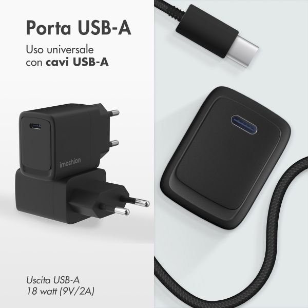imoshion 20 Watt Ladegerät | USB-C - Schwarz