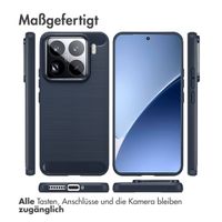 imoshion Brushed Back Cover Xiaomi 15 Pro - Dunkelblau