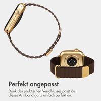 imoshion Magnetisches Kunstlederarmband für Apple Watch | 38/40/41/42 mm - Braun