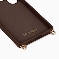 Selencia Rivièra Backcover mit MagSafe mit abnehmbaren Haken Samsung Galaxy S26 Ultra - Choco Brown