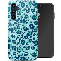 Selencia Vivid Tough Back Cover für das Samsung Galaxy A16 - Wild Spots Light Blue