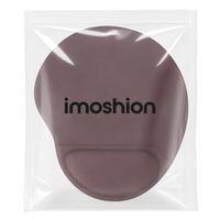 imoshion Ergonomisches Mauspad - Mauspad mit Handgelenkstütze - 30 x 25 cm - Bordeaux
