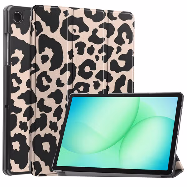 imoshion Design Trifold Klaphülle Samsung Galaxy Tab A11 Plus - Leopard