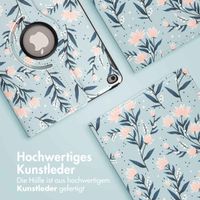 imoshion 360° drehbare Design Klapphülle Apple iPad 6 (2018) 9.7 Zoll / iPad 5 (2017) 9.7 Zoll - Flowers