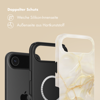 Selencia Vivid Rückabdeckung mit MagSafe Apple iPhone Air - Golden Beige Marble