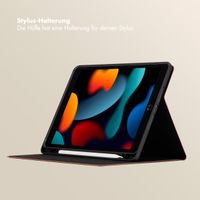 Selencia Sabi Klapphülle mit Leopardenmuster Apple iPad 9 (2021) 10.2 Zoll / iPad 8 (2020) 10.2 Zoll / iPad 7 (2019) 10.2 Zoll - Mocha Brown